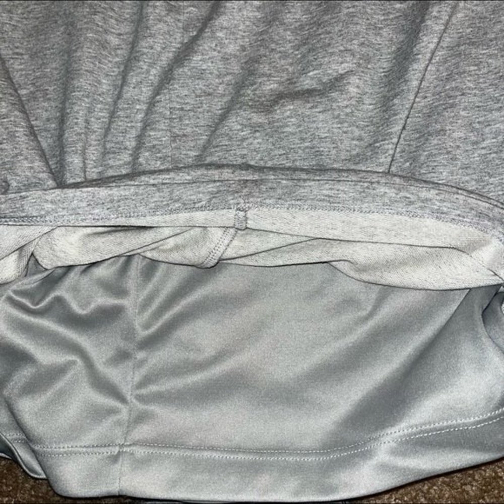 Anthropologie Bailey 44 Loti Skirt Grey Faux Leather Jersey Womens Size Large - Picture 10 of 10